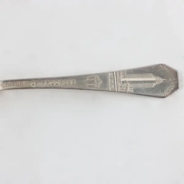 Century Silver Plate Spoon Chicago 1933 World's Fair Hall of Science