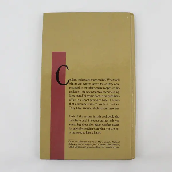 Vintage Cookies Food Writers' Favorites Cookbook 1991 HC Special Edition MADD 