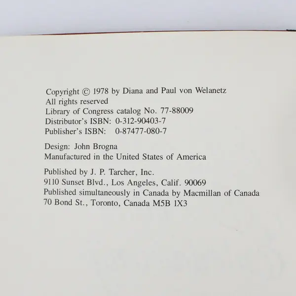 VTG The Art of Buffet Entertaining Diana & Paul von Welanetz 1978 HC Missing DJ