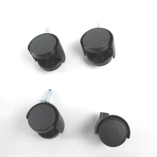Set of 4 Black Swivel Casters Furniture Cart Equipment Wheels