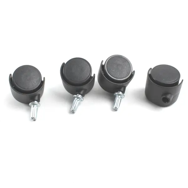 Set of 4 Black Swivel Casters Furniture Cart Equipment Wheels