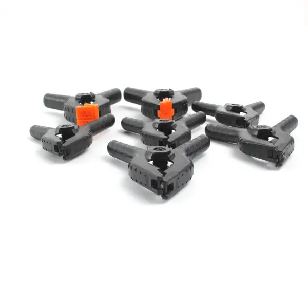 Lot of 7 Heavy-Duty Black Plastic Spring Clamps Crafts Photography Woodworking