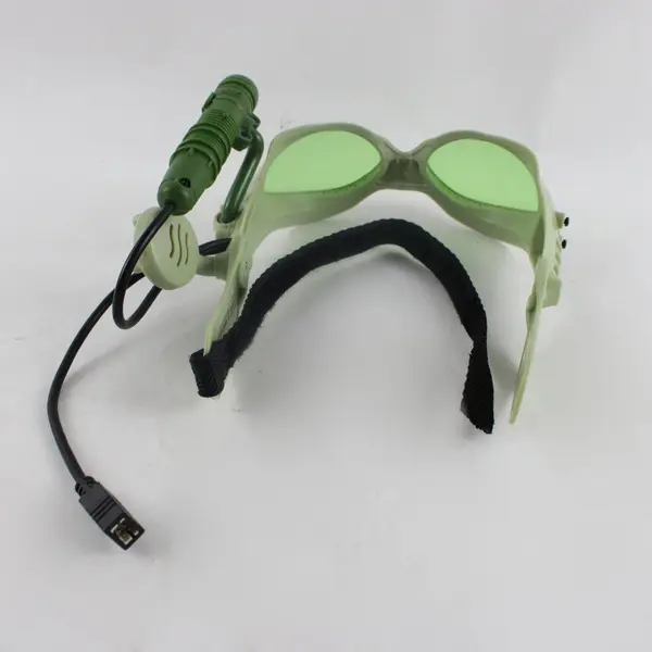 Tiger Electronics Lazer Laser Tag Team Ops Green Goggles Headset Hasbro 