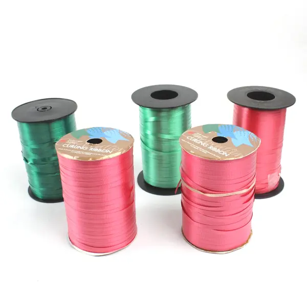 Lot of 5 Berwick Hollywood Curling Ribbon Spools Pink Forest Green