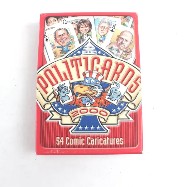 Action Publishing Politicards 2000 54 Comic Caricatures Playing Cards