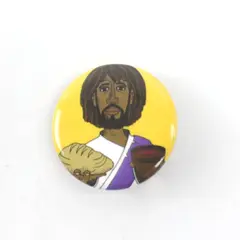 Illustrated Ministry Jesus Christian Religious Pinback Button 1.25 Inch