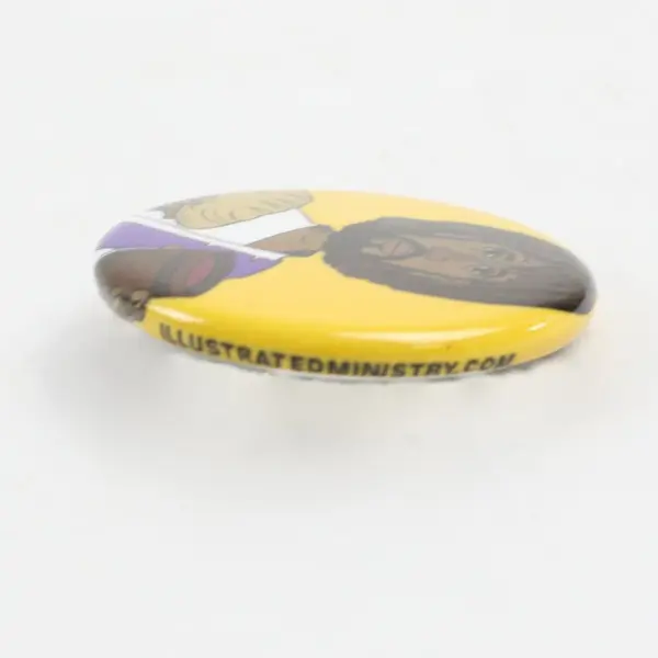 Illustrated Ministry Jesus Christian Religious Pinback Button 1.25 Inch