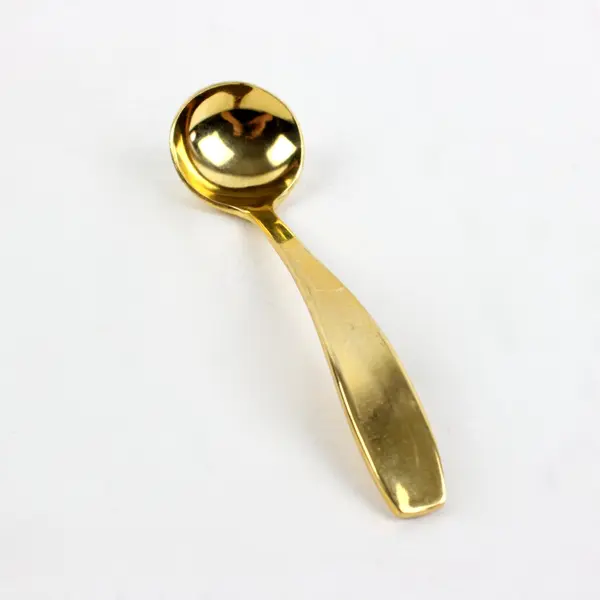 HIC Japan Gold Tone Stainless Steel Condiment Spoon