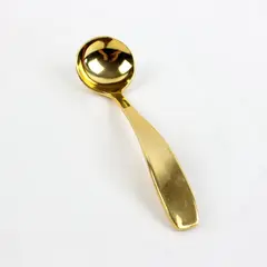 HIC Japan Gold Tone Stainless Steel Condiment Spoon