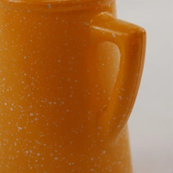 Vintage Avon Country Style Yellow/Orange Coffee Pot Shaped Dispenser 10 fl oz