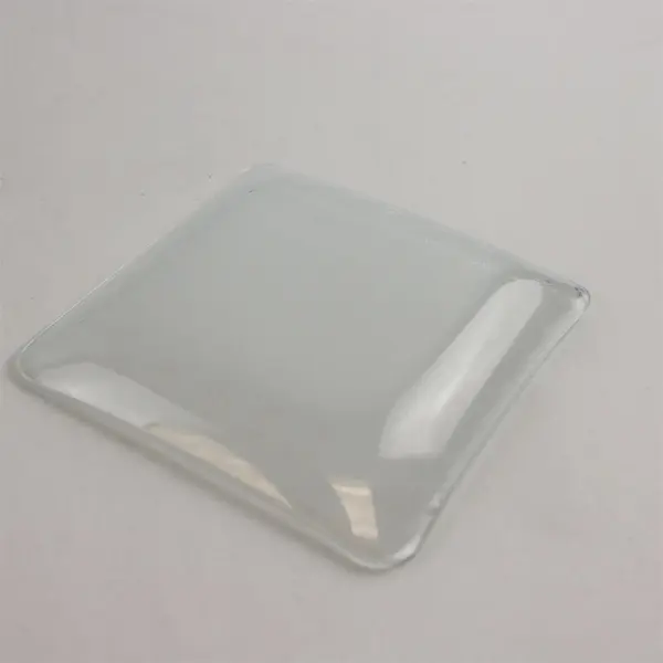 Square Glass Decorative Plate White Lace Cherub I Love You Multilingual