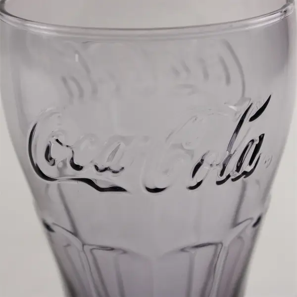 Set of 2 Libbey Coca-Cola 16 oz Purple Embossed Glasses