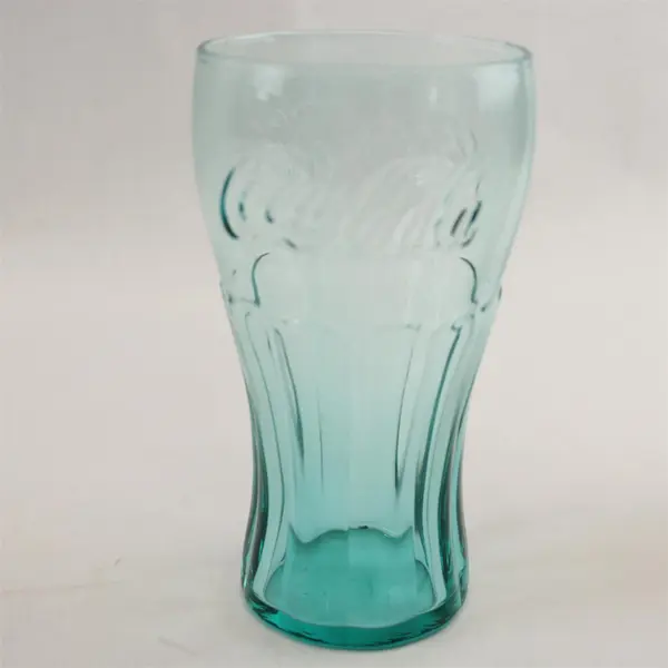 Lot of 3 Libbey Coca-Cola Glasses Amber & Blue Tint Collectible