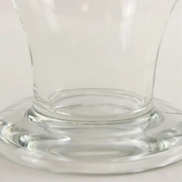Clear Glass Pedestal Candle Holder Decorative 3.5in