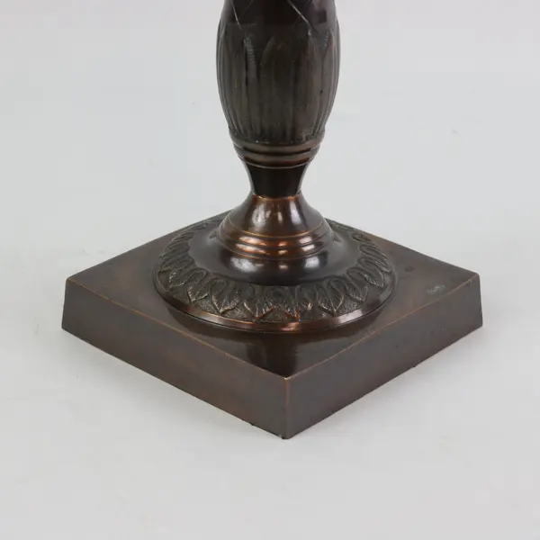 Vintage Tommy Bahama Palm Tree Hurricane Candle Holders Set of 2