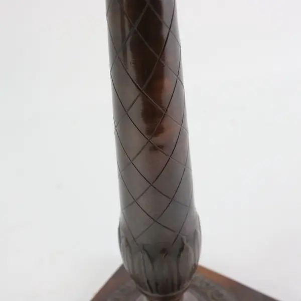 Vintage Tommy Bahama Palm Tree Hurricane Candle Holders Set of 2