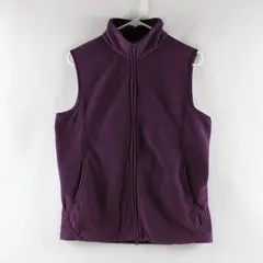 Great Northwest Clothing Company Women's Purple Fleece Vest Size S Full Zip