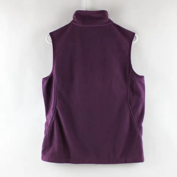 Great Northwest Clothing Company Women's Purple Fleece Vest Size S Full Zip