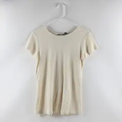 Tommy Bahama Women's Small Off-White Short Sleeve Top FLAWED