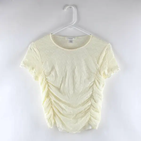 Kirious Women's Off-White Lace Crop Top Size Medium 