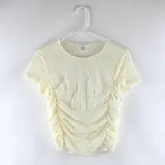 Kirious Women's Off-White Lace Crop Top Size Medium 