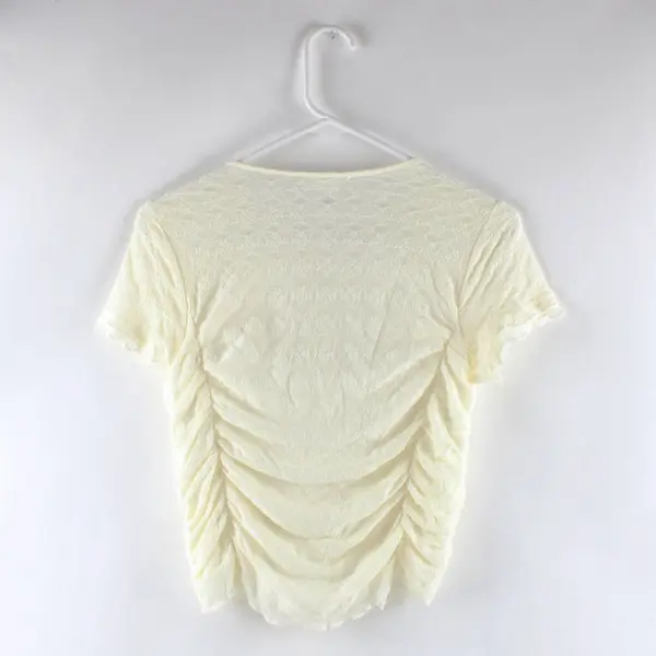 Kirious Women's Off-White Lace Crop Top Size Medium 