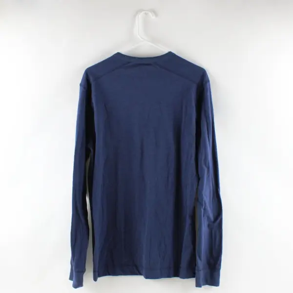 Red Camel Men's Navy Blue Long Sleeve Henley Shirt Medium