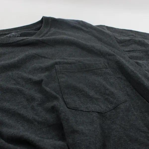 Stafford Men's Charcoal Gray Classic Fit T-Shirt Medium