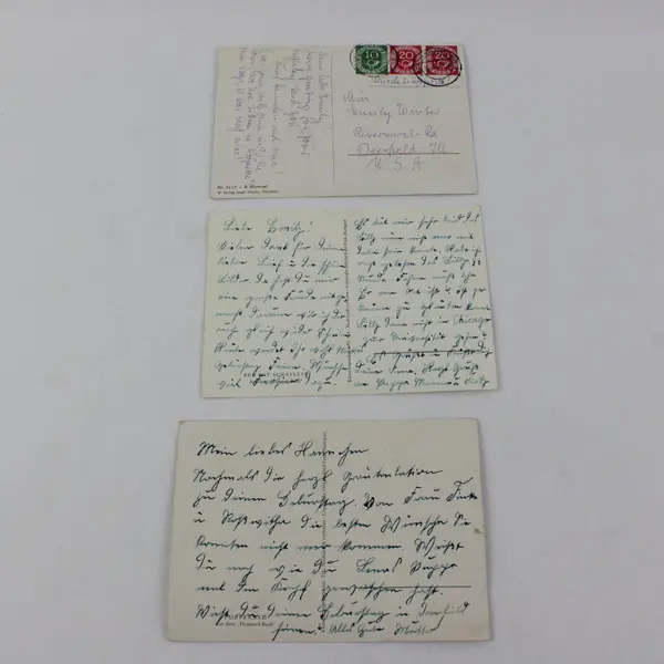 Lot of 3 B. Hummel German Illustrated Children Postcards Circa 1937