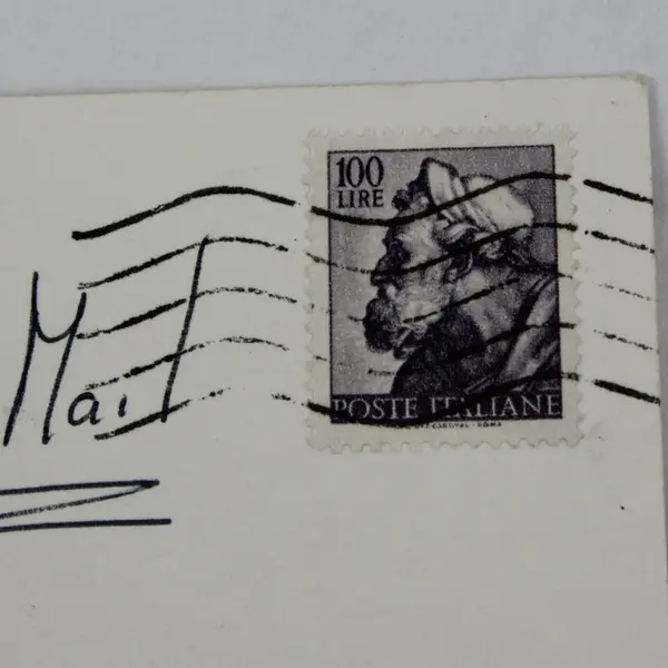 Lot Of 2 Vintage 1963 Italy Postcards Rome Venice Used