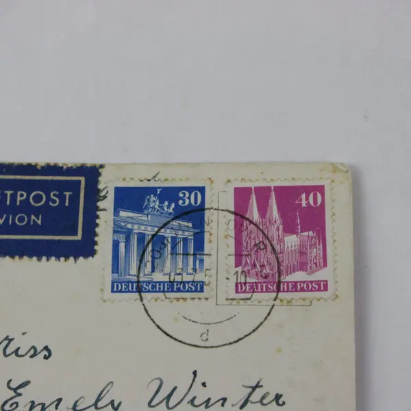 Lot of 3 Vintage European Birthday Greeting Cards German Polish Finnish