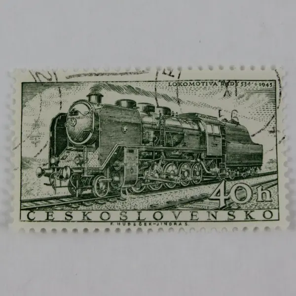 Lot Of 4 Czechoslovakia 1956 Steam Locomotives Stamps SC #770-74 Used