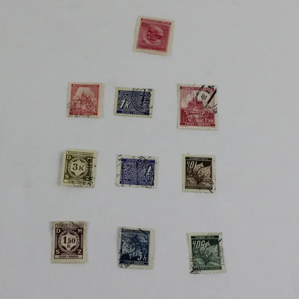 Lot of Used 1940s German Reich Bohemia & Moravia Stamps