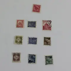 Lot of Used 1940s German Reich Bohemia & Moravia Stamps