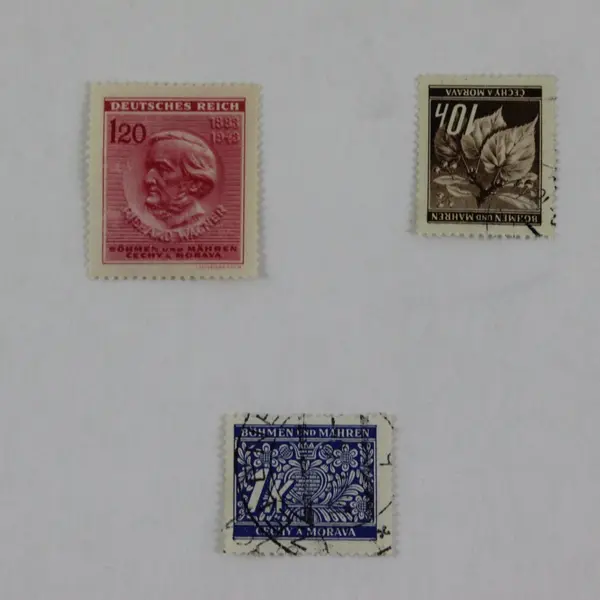 Lot of Used 1940s German Reich Bohemia & Moravia Stamps