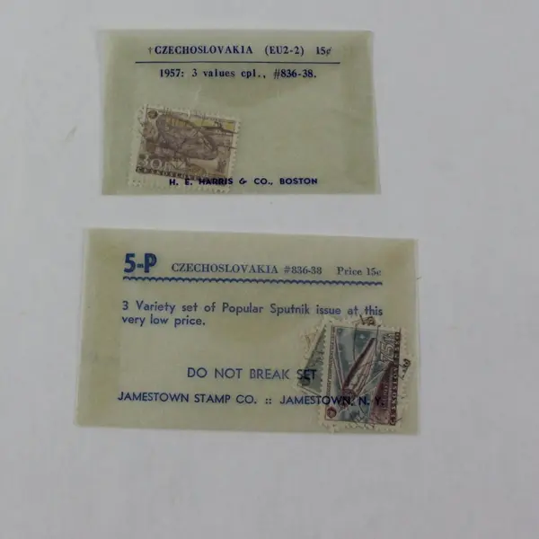 Lot Of 6 Czechoslovakia Sputnik Stamps (2 Sets Of 3 ) SC #836-38 Used