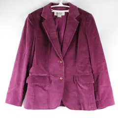 m.o.r Magenta Corduroy Two Button Closure Blazer Women's Size 11