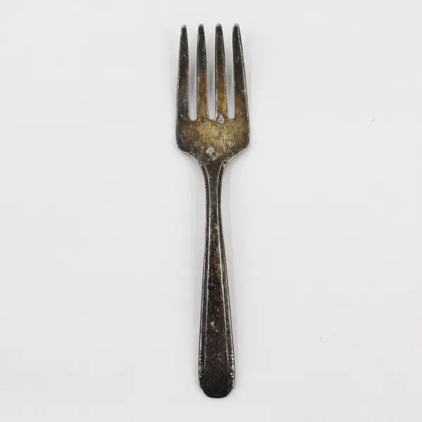 Oneida Tudor Plate Elaine Pattern Antique Silverplate Baby Fork 4in