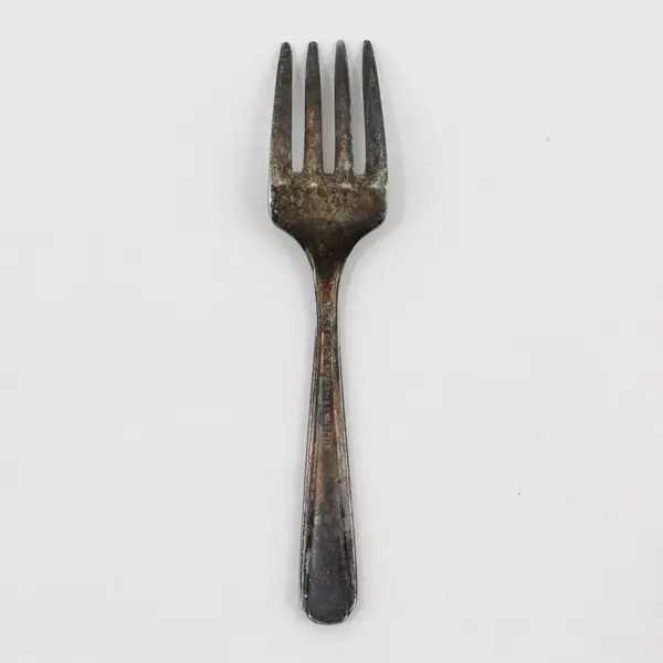 Oneida Tudor Plate Elaine Pattern Antique Silverplate Baby Fork 4in