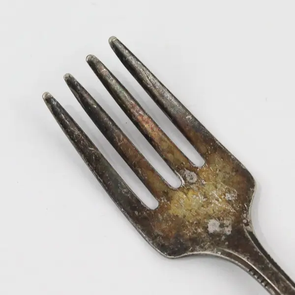 Oneida Tudor Plate Elaine Pattern Antique Silverplate Baby Fork 4in