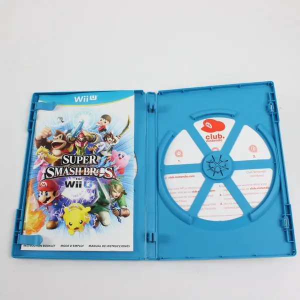 Nintendo Wii U Super Smash Bros Case & Manual No Game