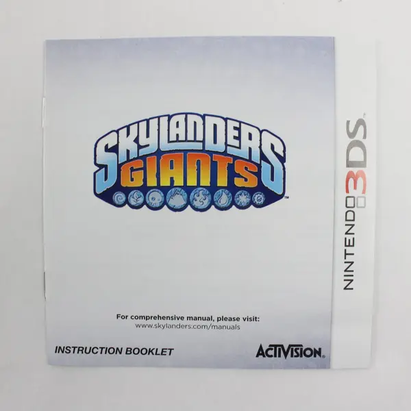 Nintendo 3DS Skylanders Giants Original Game Case Booklet Inserts No Game