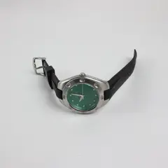 Fossil PR-5102 Men's Watch Green Dial Black Strap Untested