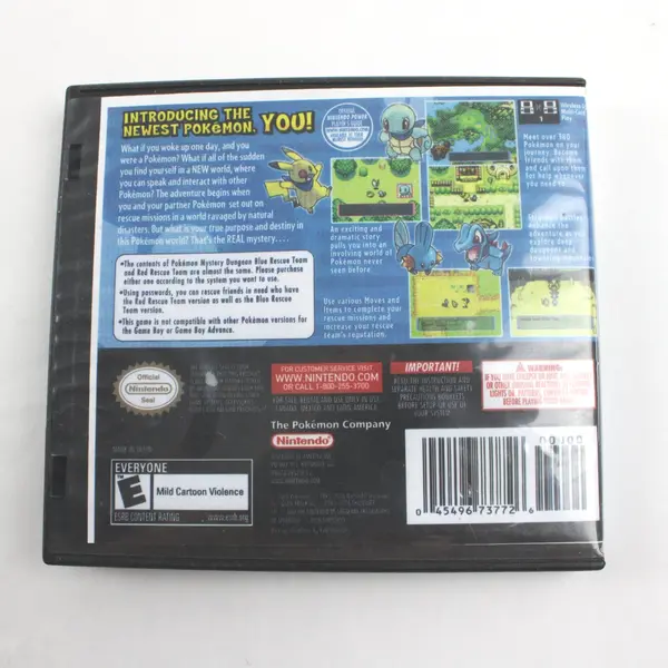 Nintendo DS Pokemon Mystery Dungeon Blue Rescue Team Case Only No Game