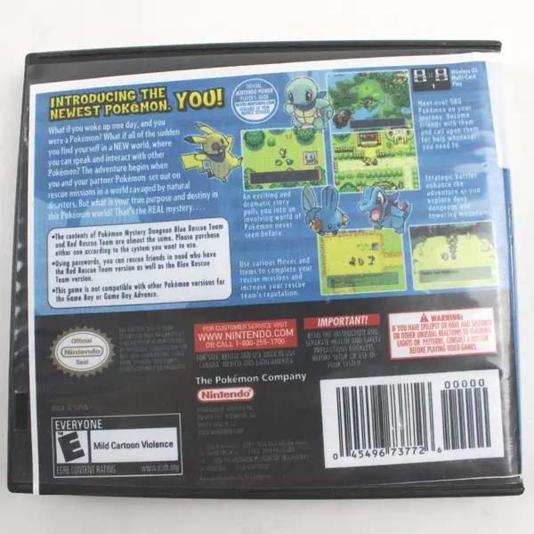 Nintendo DS Pokemon Mystery Dungeon Blue Rescue Team Case Only No Game