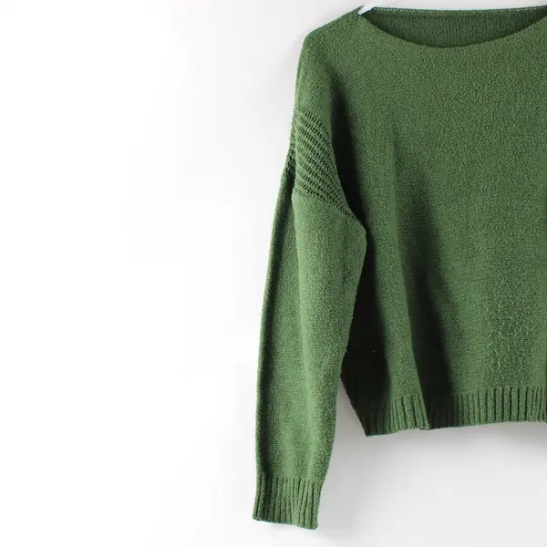 Unbranded Green Knit Pullover Sweater Women's Estimated Size Small 