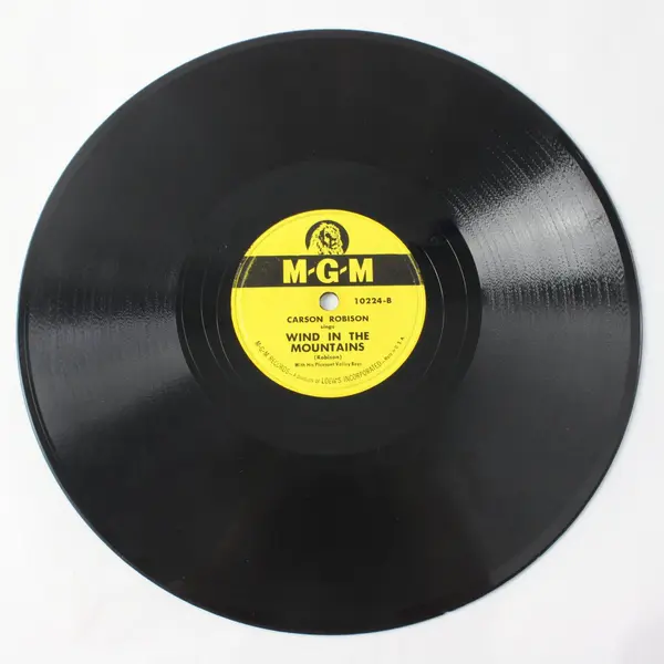 Carson Robison MGM 78RPM 10" Shellac Life Gits Tee-Jus Don't It/Wind In Mtns