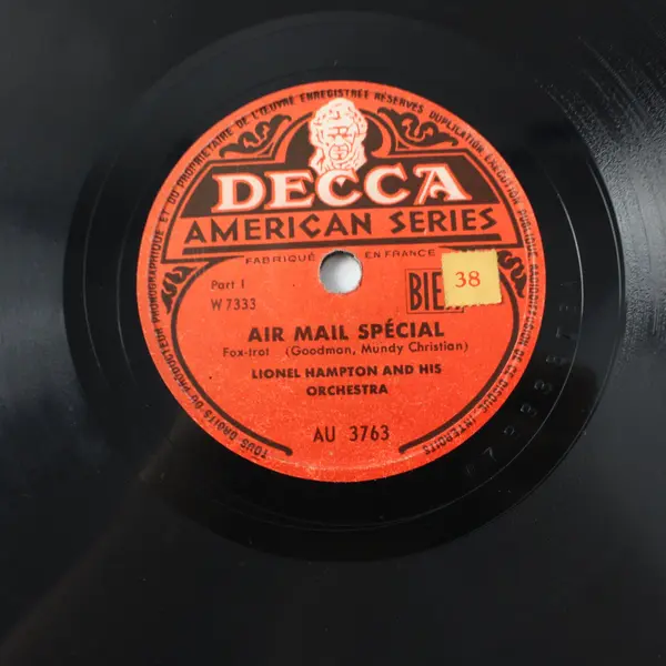 Decca Lionel Hampton Air Mail Special Parts 1 & 2 2-Disc 10" Shellac 78 RPM