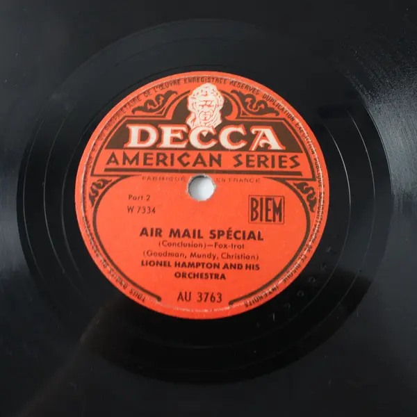 Decca Lionel Hampton Air Mail Special Parts 1 & 2 2-Disc 10" Shellac 78 RPM