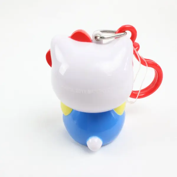 Sanrio Hello Kitty Figure Keychain Charm Red Heart Pale Pink Bow Candy Holder